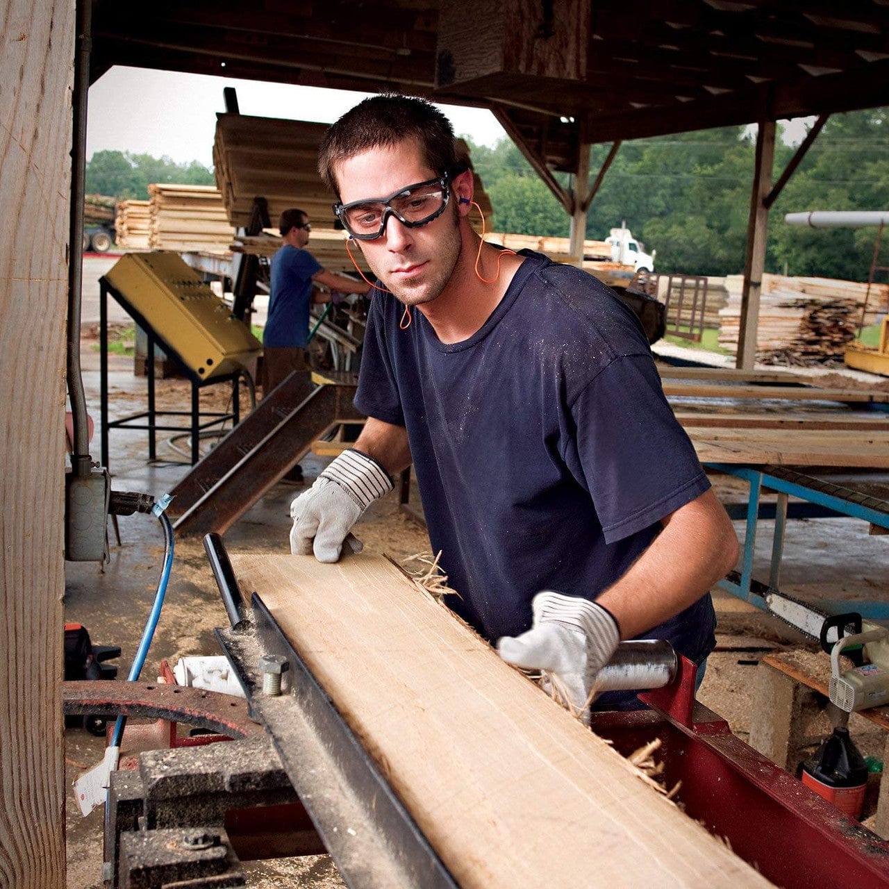 Pyramex V2G Safety Glasses/Goggles Worn