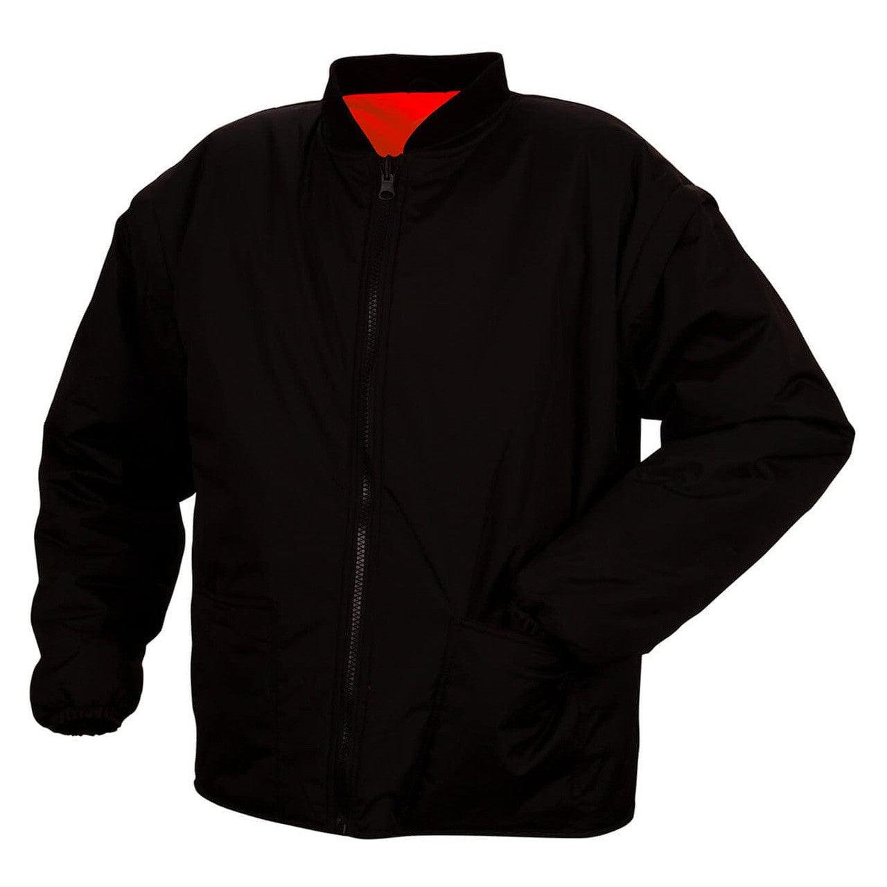 Pyramex RC7P3520 Type R Class 3 X-Back Two-Tone Black Bottom Bomber Jacket - Reversed Front