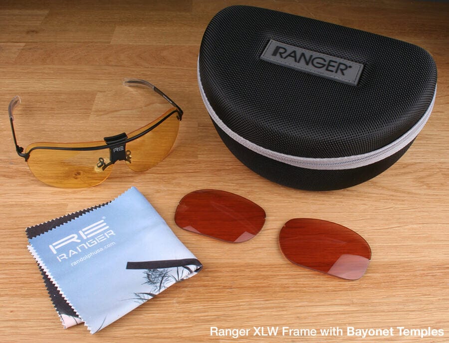 Randolph XLW 2-Lens Hunting Kit with Medium Yellow and Brown Lenses with Bayonet Temples