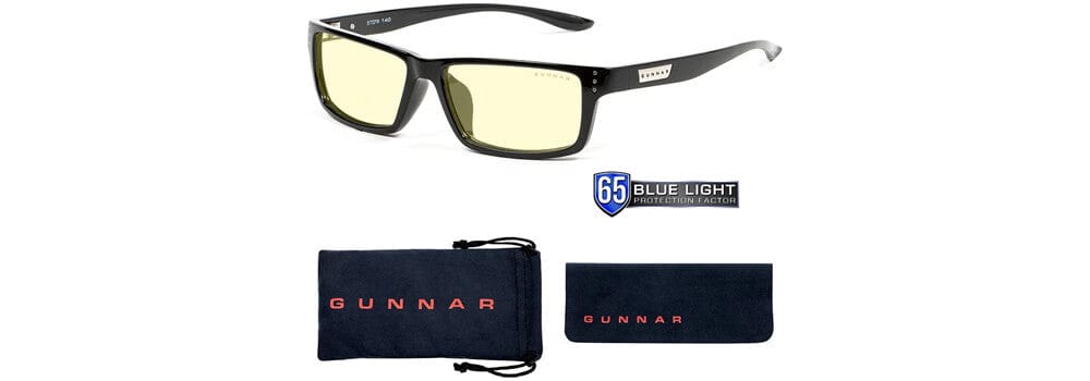 Gunnar Riot Computer Glasses with Onyx Frame and Amber Lens - Accessories