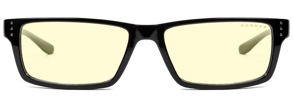 Gunnar Riot Computer Glasses with Onyx Frame and Amber Lens - Front