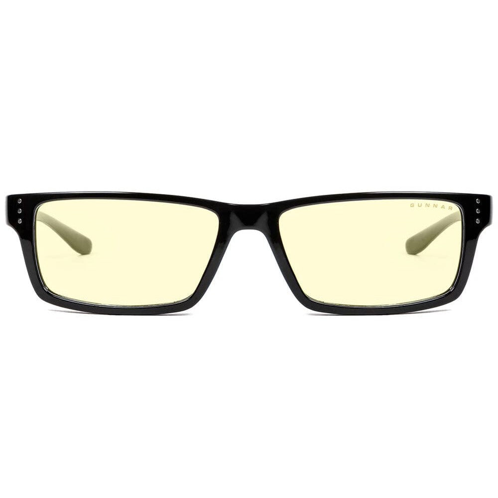 Gunnar Riot Computer Glasses with Onyx Frame and Amber Lens - Front