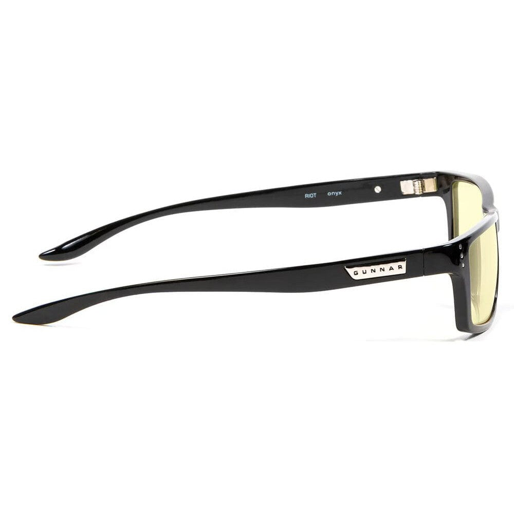 Gunnar Riot Computer Glasses with Onyx Frame and Amber Lens - Side
