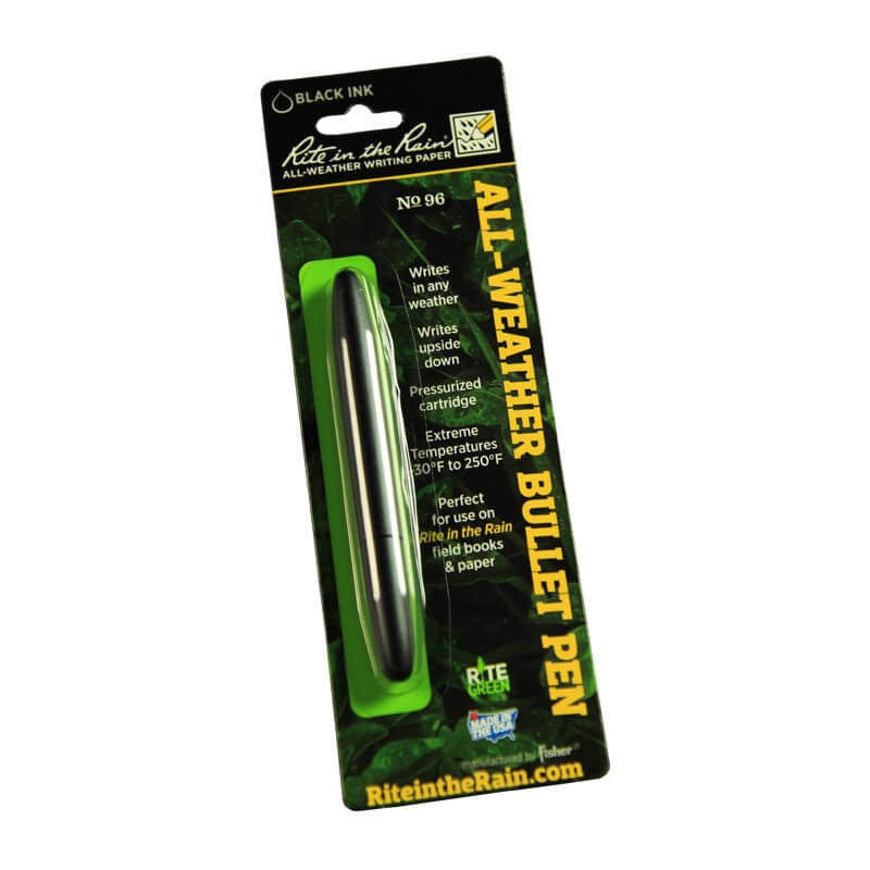 Rite In The Rain All weather Black Matte Bullet Pen-RITE-96-Safety Glasses USA-2