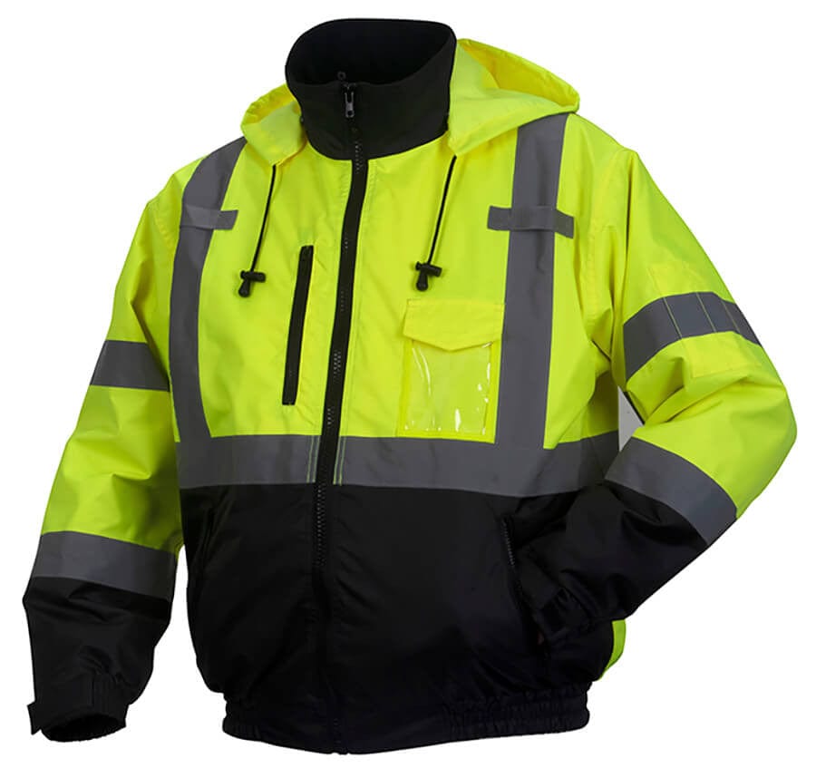 Pyramex RJ31 Type R Class 3 Heated Safety Jacket With Removable Fleece Liner RJ3110H - Front View