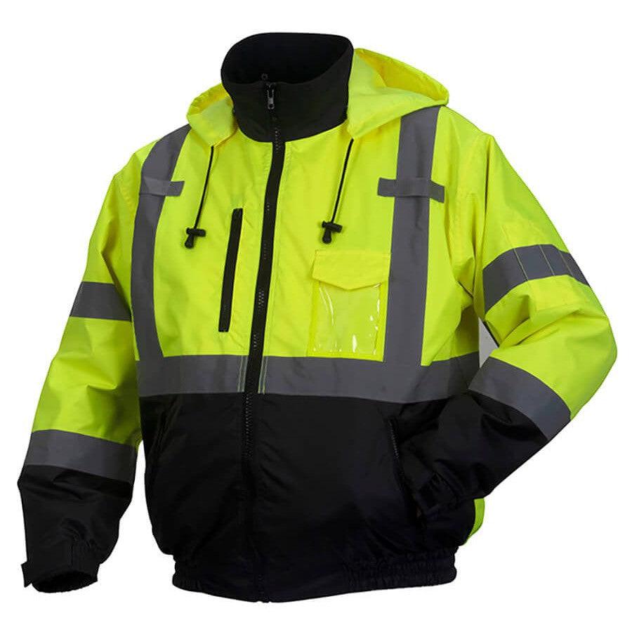 Pyramex RJ31 Type R Class 3 Heated Safety Jacket With Removable Fleece Liner RJ3110H - Front View