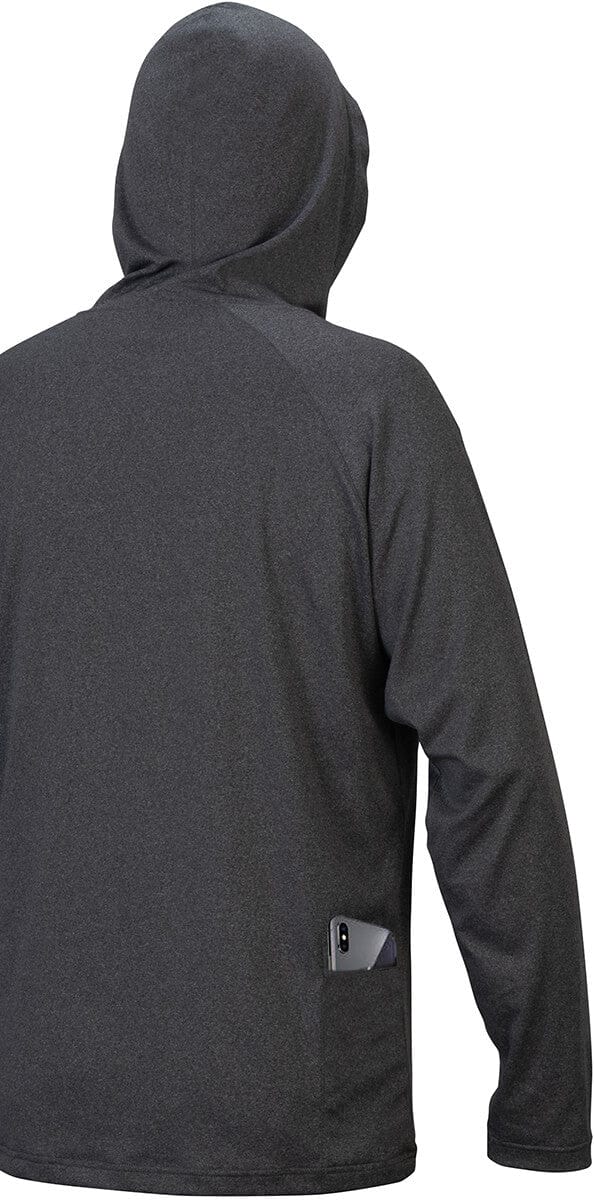 Pyramex RLPH112NS Long Sleeve Pullover Hoodie, Gray Back View