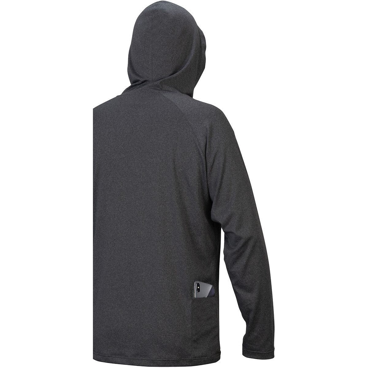 Pyramex RLPH112NS Long Sleeve Pullover Hoodie, Gray Back View