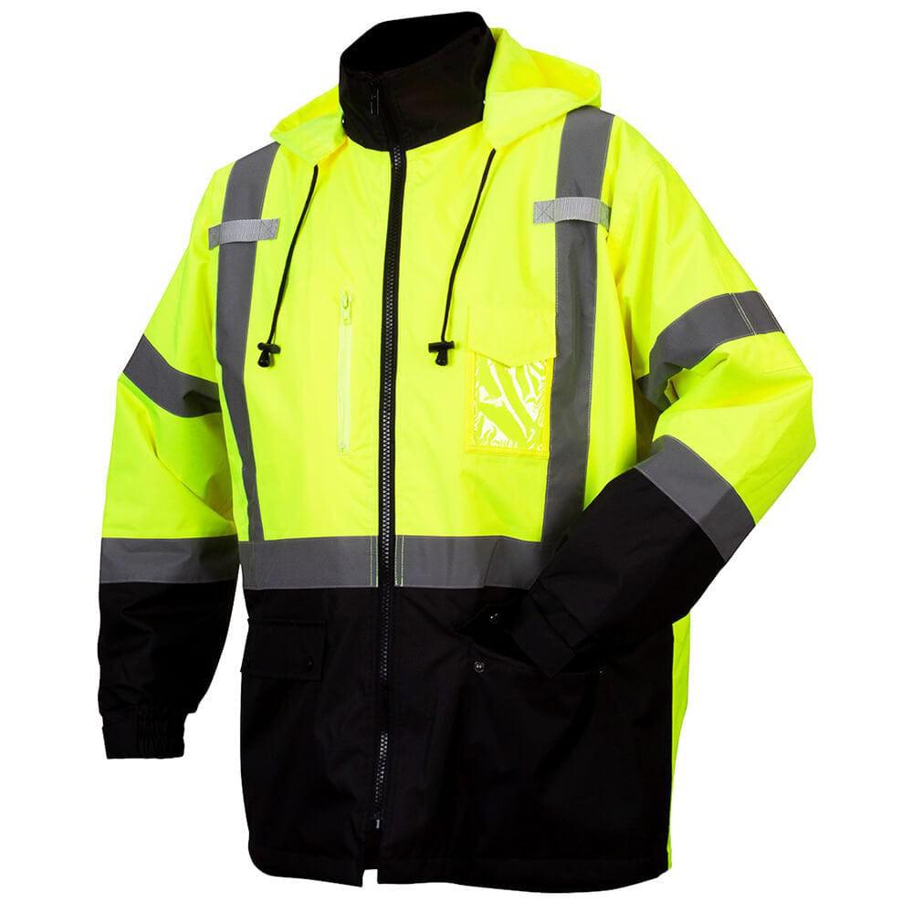 Pyramex RP31 Type R Class 3 Waterproof Parka Hi-Vis Lime