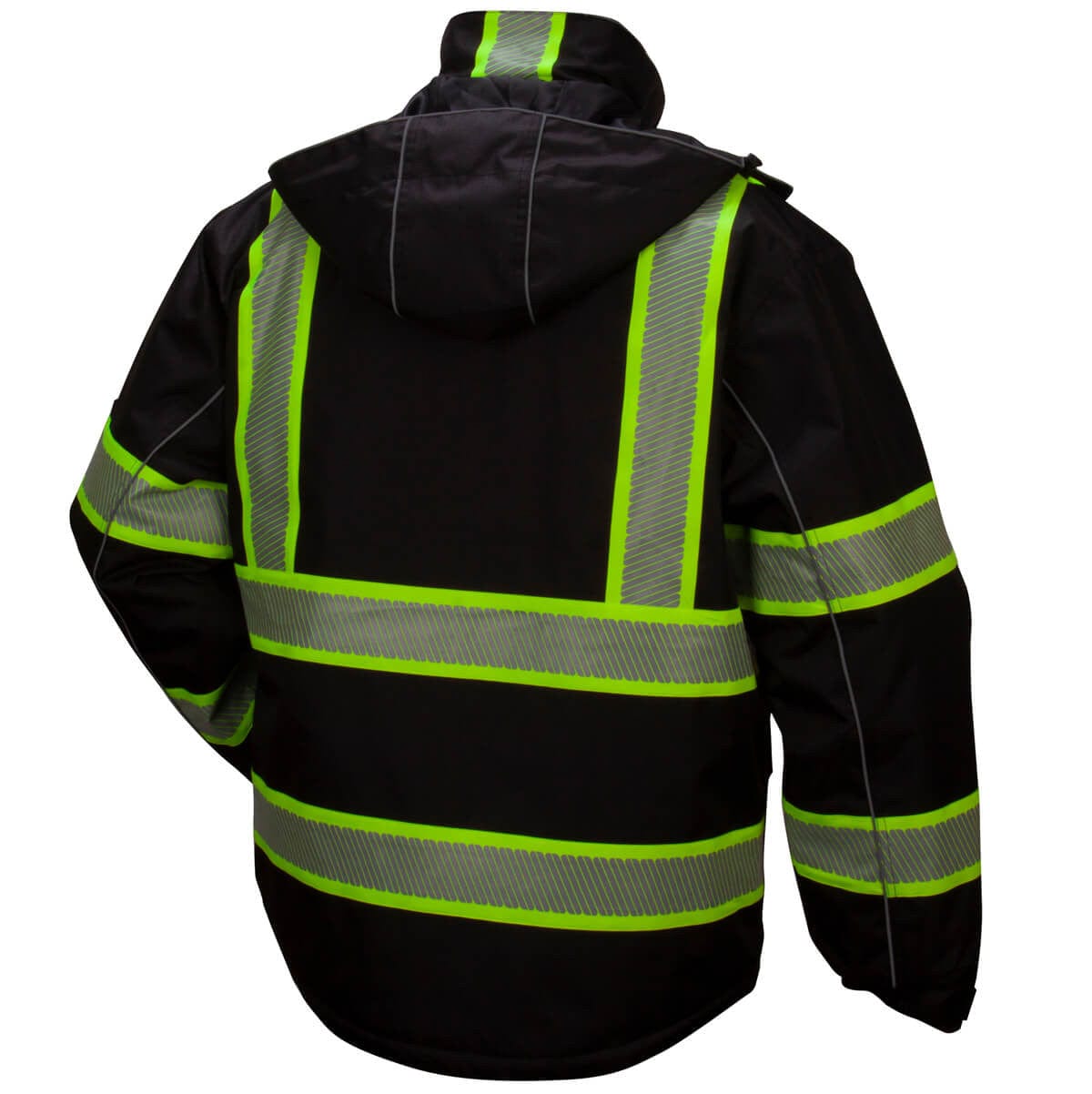 Pyramex RPB3511 Type 0 Class 1 Black Reflective Parka - Back