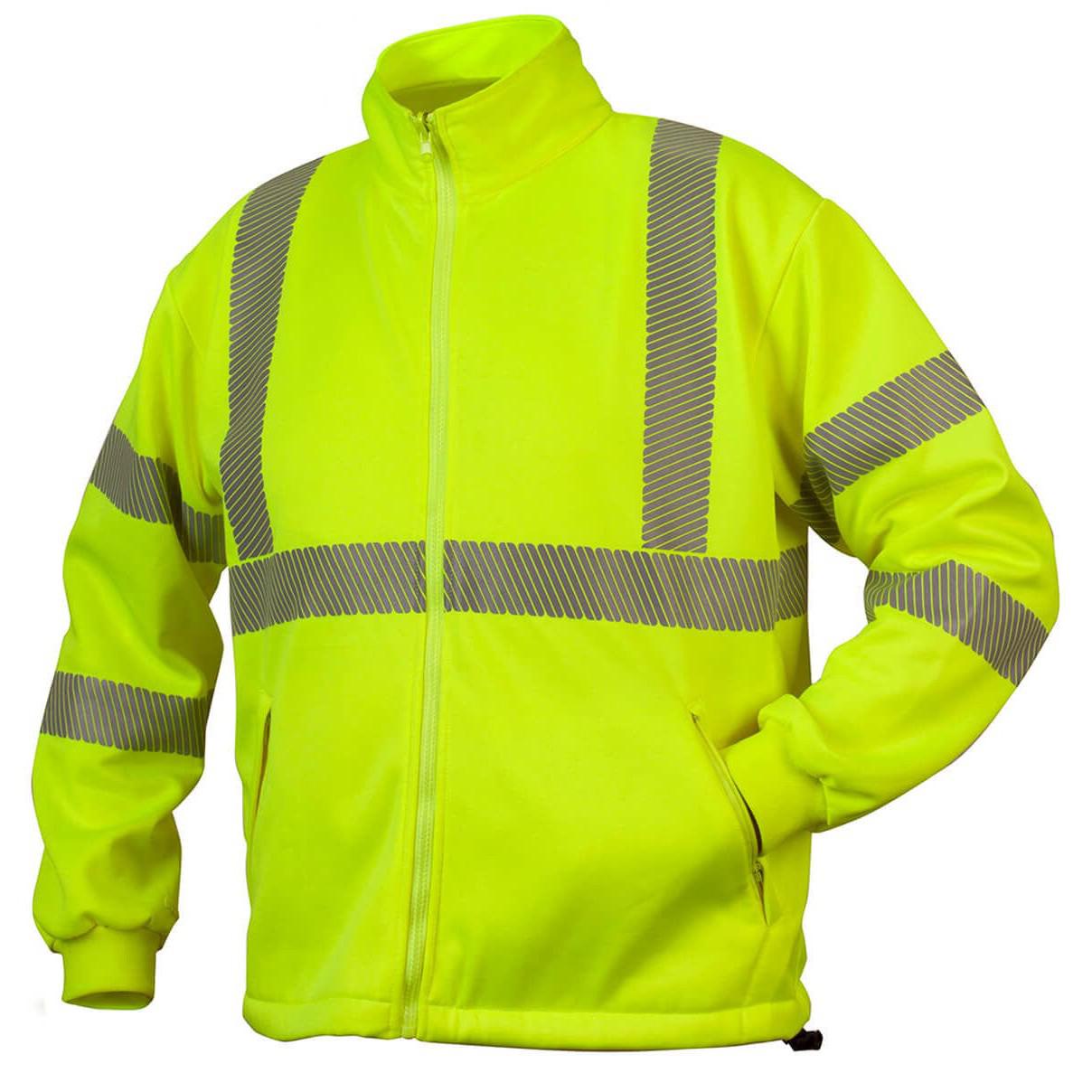 Pyramex RPB3610 Type R Class 3 Waterproof Multi-Layer Parka Hi-Vis Lime - Inner Sweatshirt