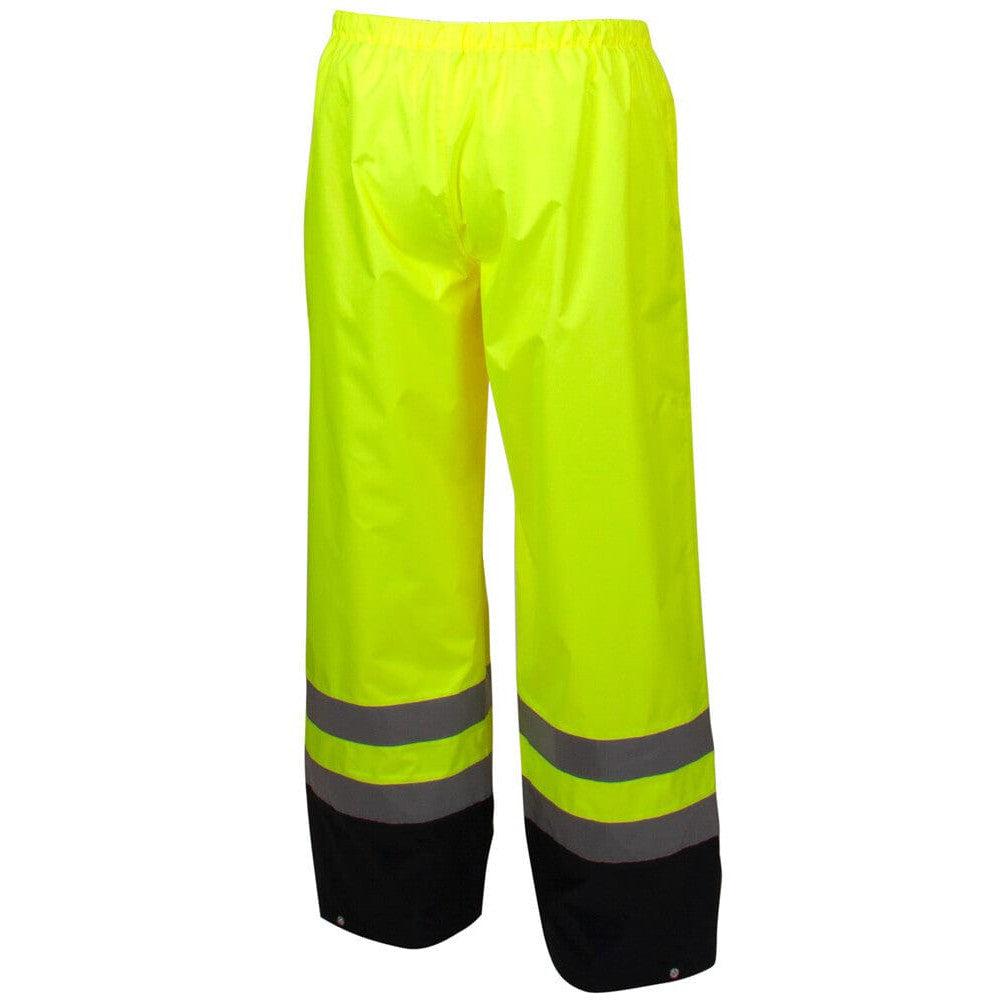 Pyramex RRWP3110 Premium Hi-Vis Rainwear Pants - Back