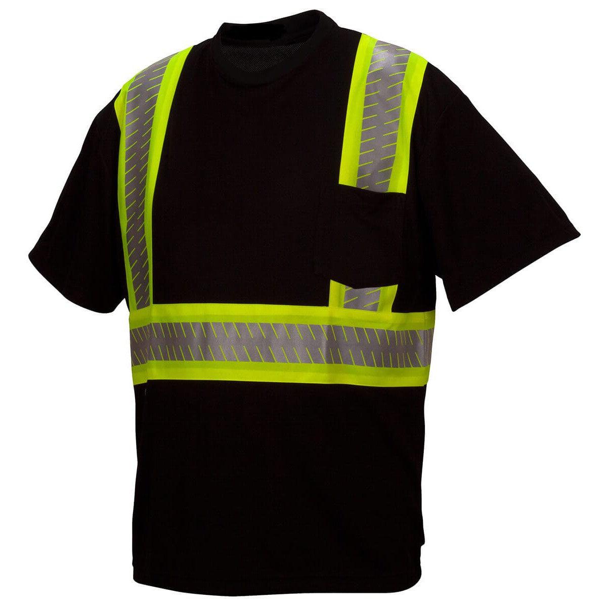 Pyramex RTS23 Type 0 Class 1 Black Hi-Vis Safety T-Shirt