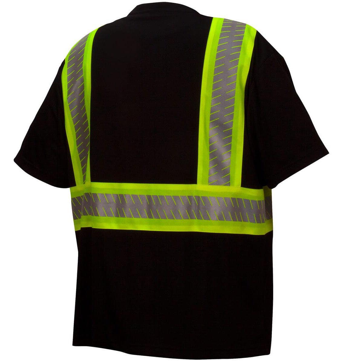Pyramex RTS23 Type 0 Class 1 Black Hi-Vis Safety T-Shirt - Back