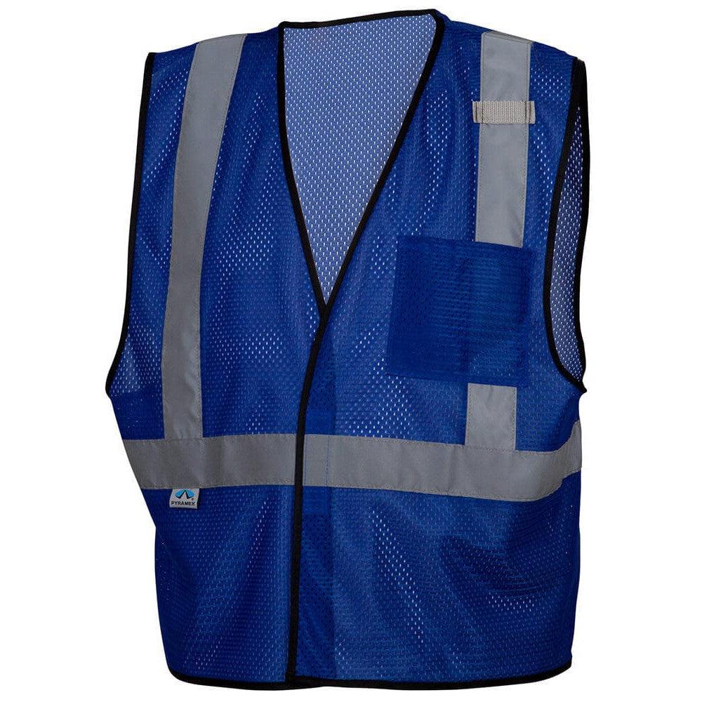 Pyramex RV1265 Non-ANSI Mesh Safety Vest - Blue - Front