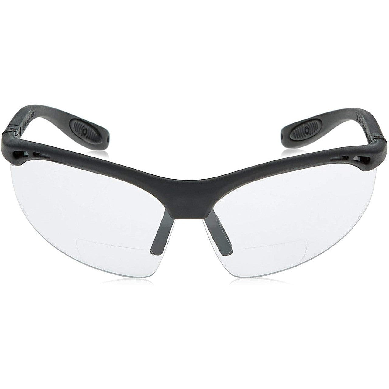 Radians Cheaters Bifocal Safety Glasses with Clear Lens Front View