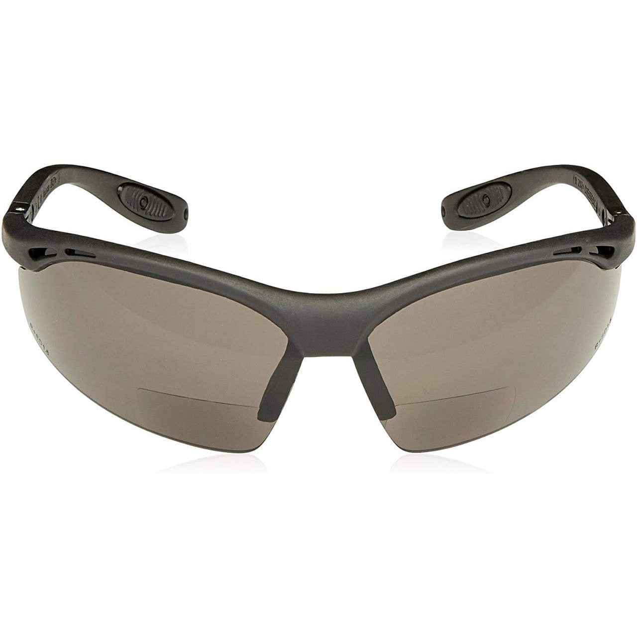 Radians Cheaters Bifocal Safety Glasses with Gray Lens Front View