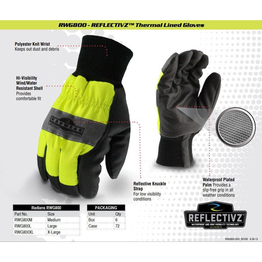 Radians RWG800 Gloves Key Features