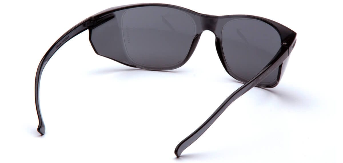 Pyramex Legacy Safety Glasses with H2MAX Gray Anti-Fog Lens S10920STM - Back View