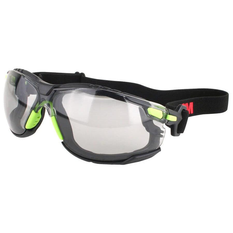 3M Solus Safety Goggles with Clear Anti-Fog Lens and Foam & Strap S1201SGAF-KT