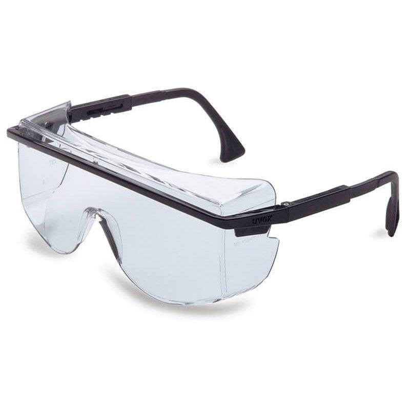 Uvex Astrospec OTG 3001 Safety Glasses Black Frame Clear UD Lens S2500