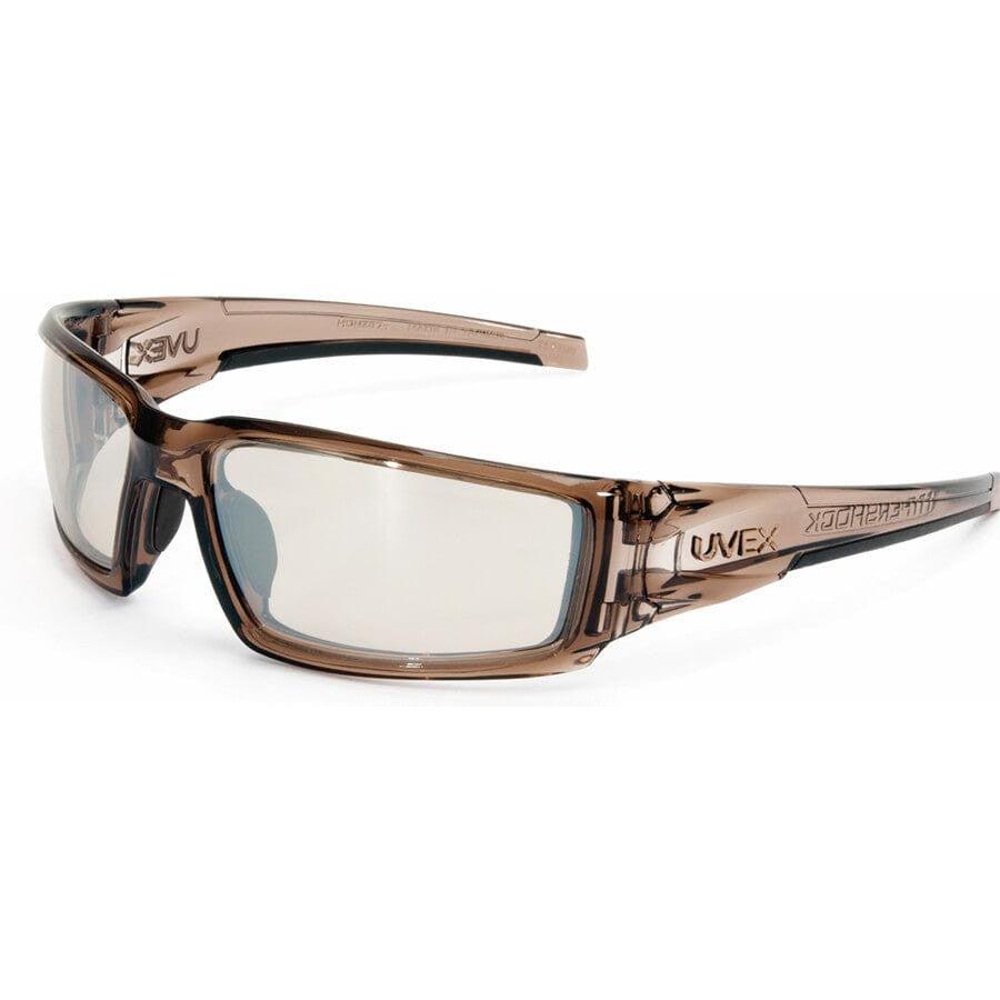 Uvex Hypershock Safety Glasses with Smoke Brown Frame and SCT Reflect-50 Lens