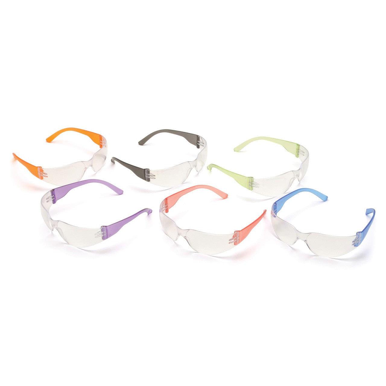Pyramex Intruder S4110SMP Safety Glasses with Clear Lens Assorted Colors Example