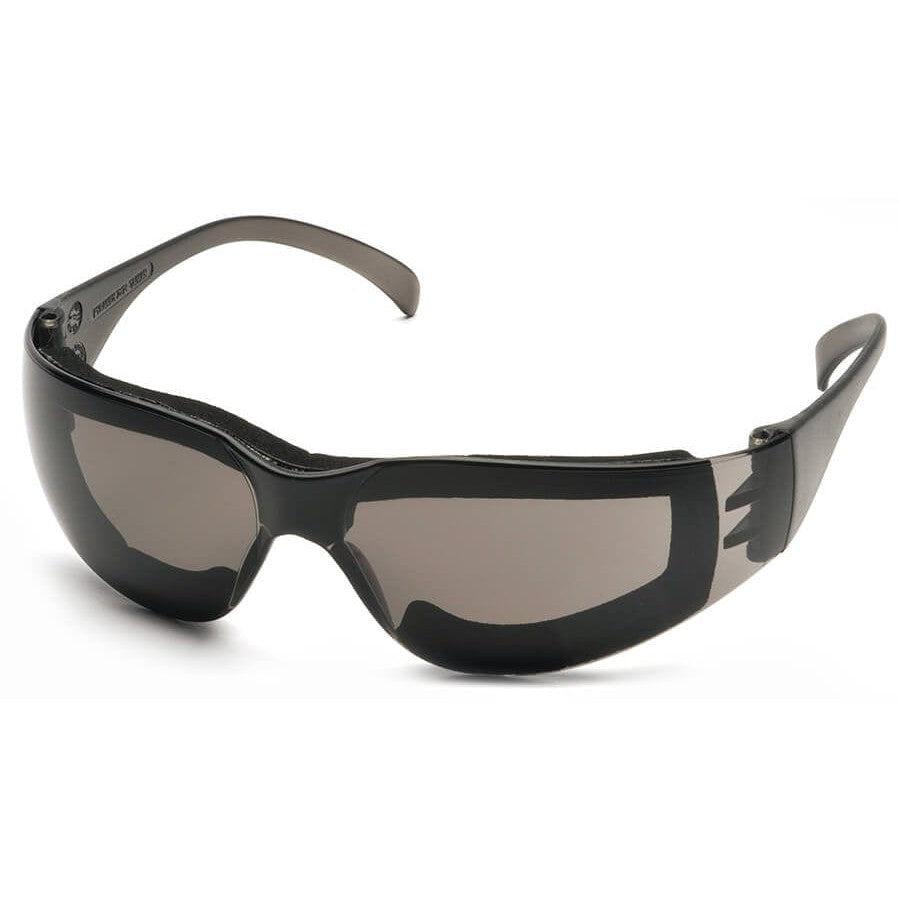 Pyramex Intruder Foam-Padded Safety Glasses with Gray Anti-Fog Lens