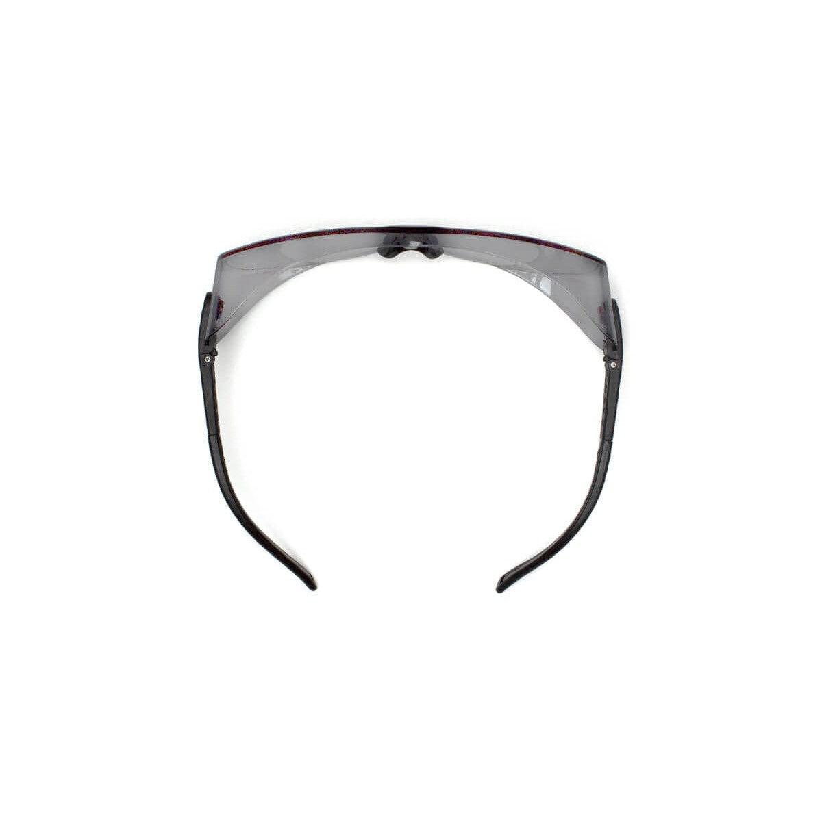Pyramex OTS XL S7510STJ Over-Prescription Safety Glasses with Large Clear Anti-Fog Lens - Top View