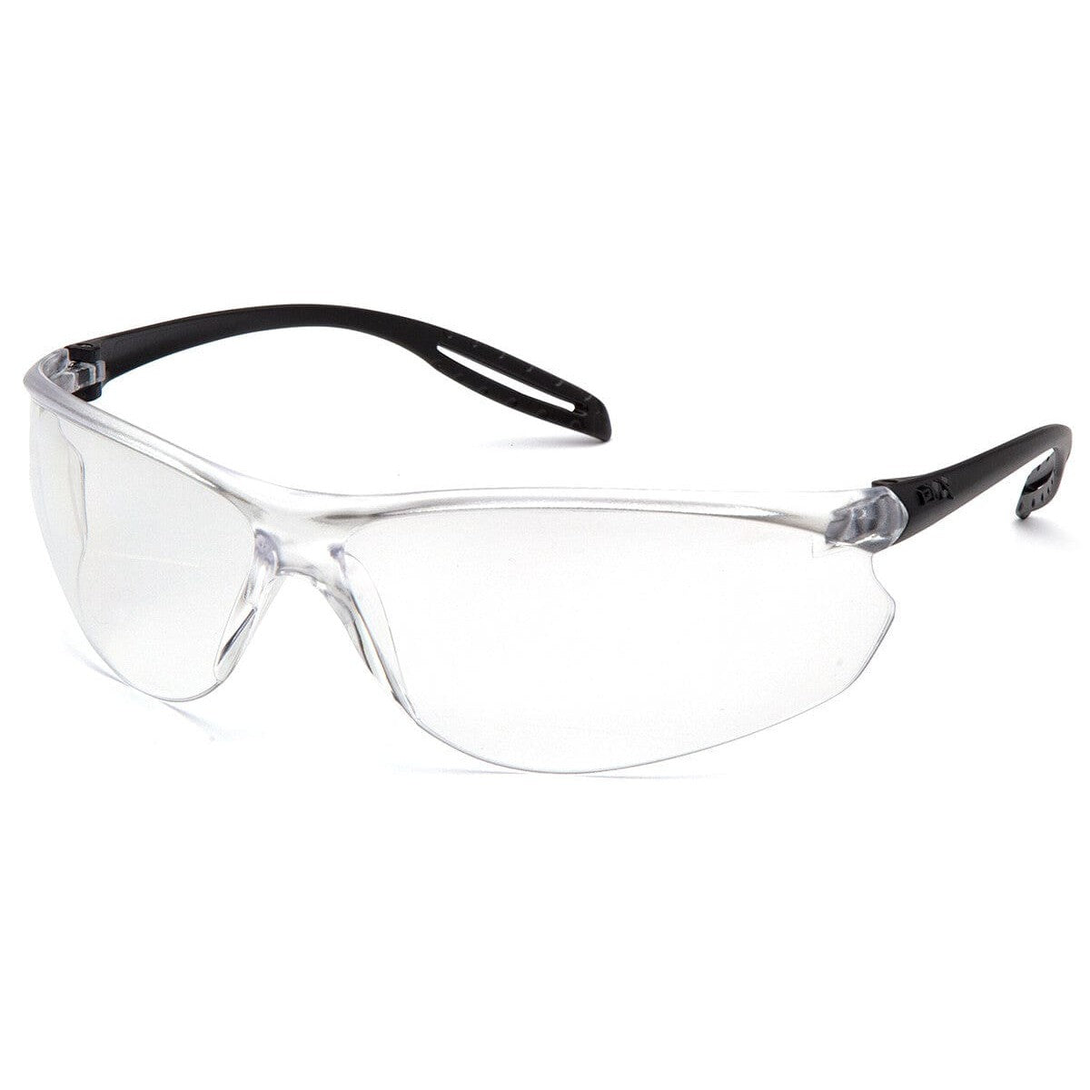 Pyramex Neshoba Safety Glasses with Black Temple and Clear Anti-Fog Lens S9710S