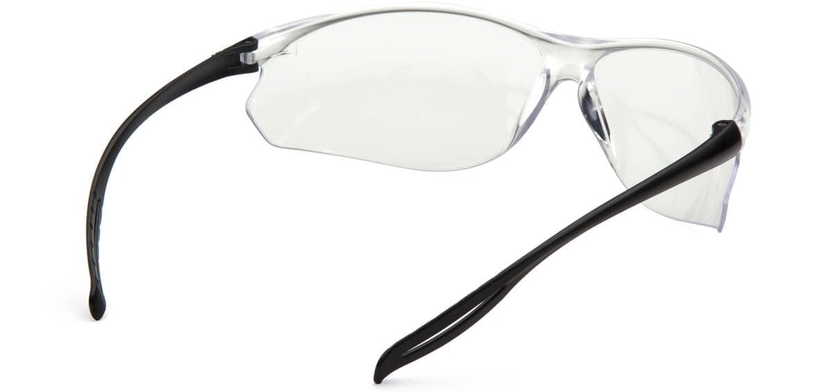 Pyramex Neshoba Safety Glasses with Black Temple and Clear H2MAX Anti-Fog Lens S9710STM - Back View