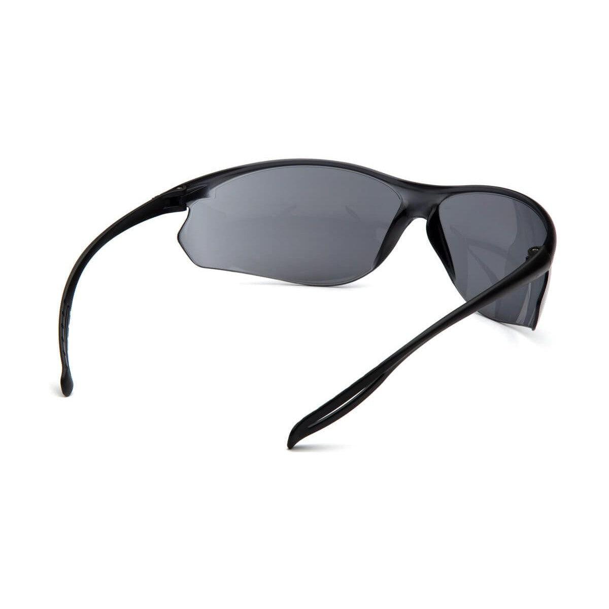 Pyramex Neshoba Safety Glasses with Black Temple and Gray H2MAX Anti-Fog Lens S9720STM - Back View