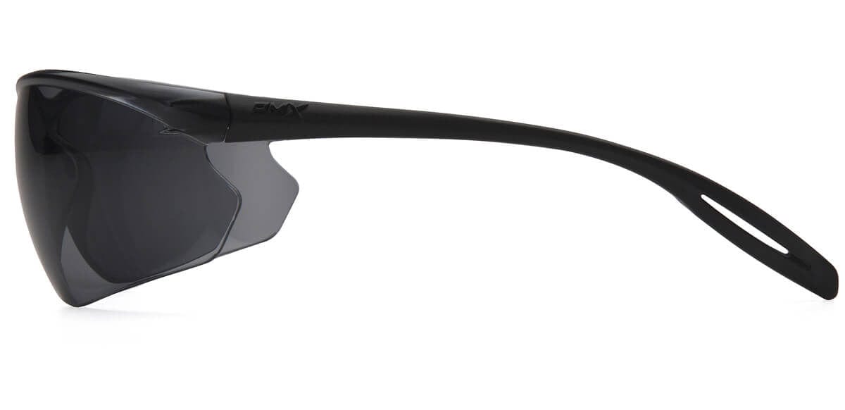 Pyramex Neshoba Safety Glasses with Black Temple and Gray H2MAX Anti-Fog Lens S9720STM - Side View