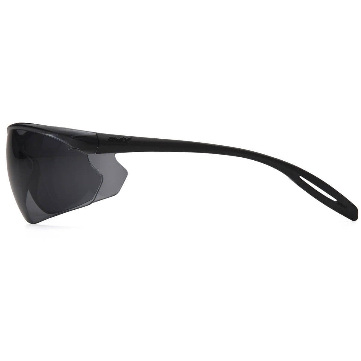 Pyramex Neshoba Safety Glasses with Black Temple and Gray Anti-Fog Lens S9720ST - Side View