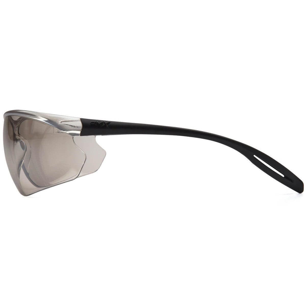 Pyramex Neshoba Safety Glasses with Black Temple and Indoor-Outdoor Mirror Lens S9780S - Side View