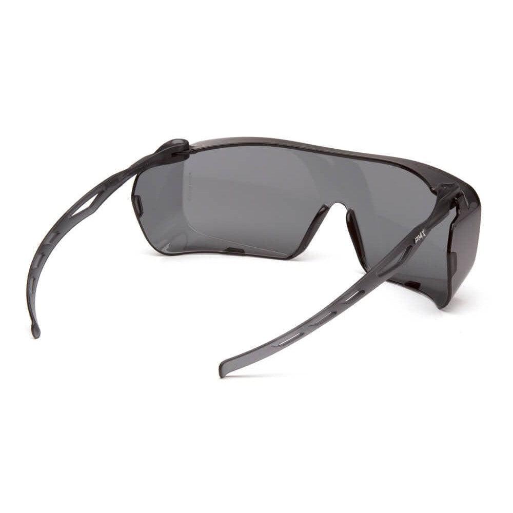 Pyramex Cappture S9920ST Safety Glasses with H2X Gray Anti-Fog Lens - Back