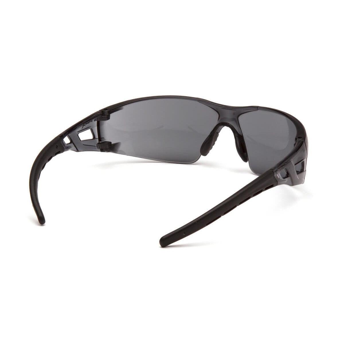 Pyramex Fyxate Safety Glasses with Black Frame and Gray H2MAX Anti-Fog Lens SB10220ST - Back View