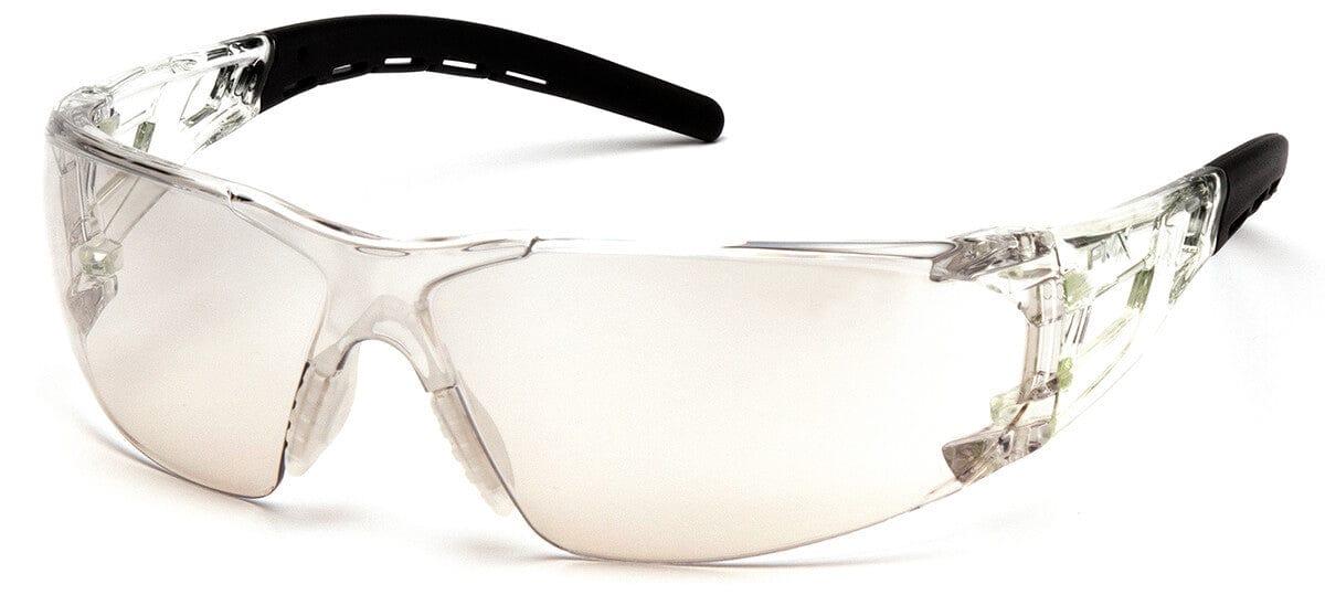 Pyramex Fyxate Safety Glasses with Clear/Black Frame and Indoor-Outdoor Lens SB10280S