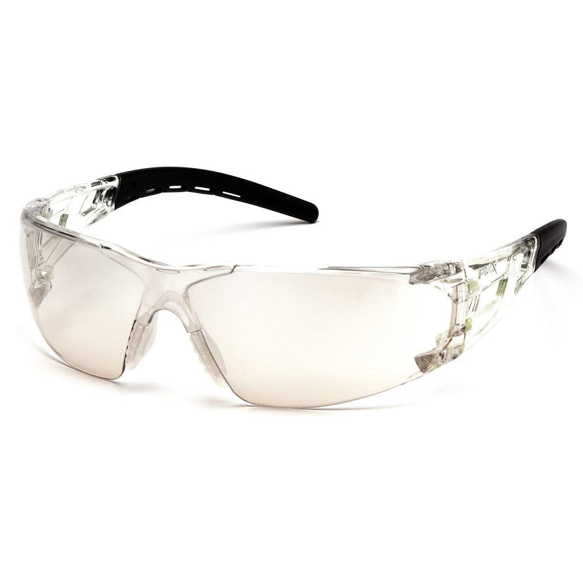 Pyramex Fyxate Safety Glasses with Clear/Black Frame and Indoor-Outdoor Lens SB10280S