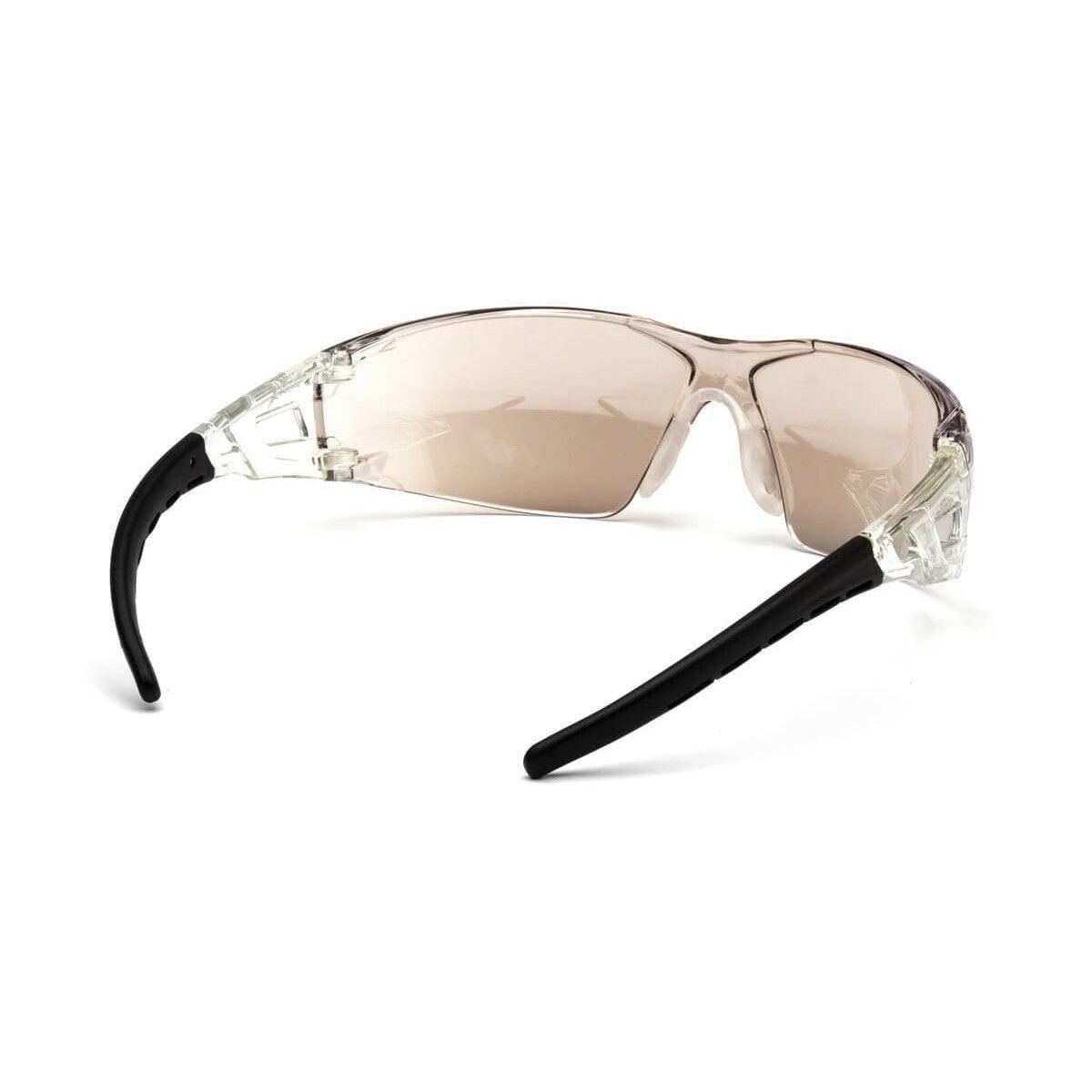 Pyramex Fyxate Safety Glasses with Clear/Black Frame and Indoor-Outdoor Lens SB10280S - Back View