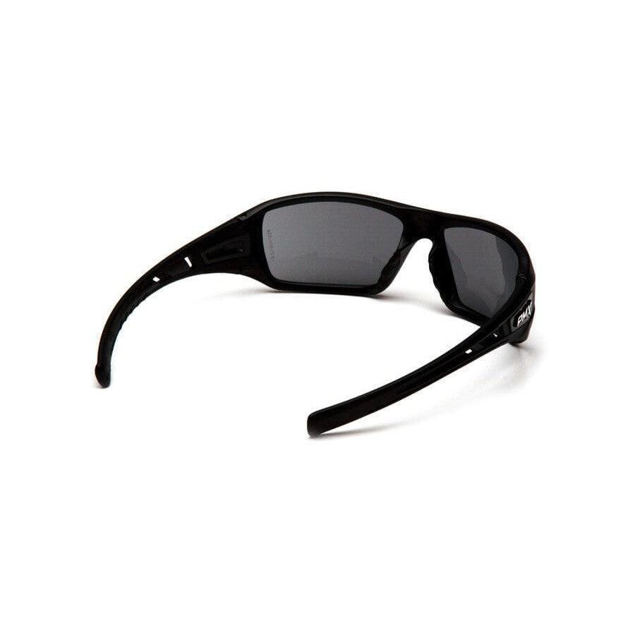 Pyramex Velar Safety Glasses with Black Frame and Gray Lens - Back