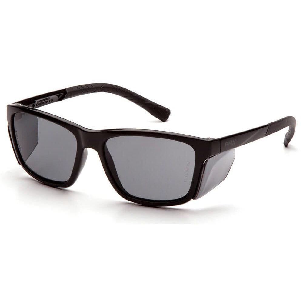 Pyramex Conaire Safety Glasses with Black Frame and Gray Lens SB10720D