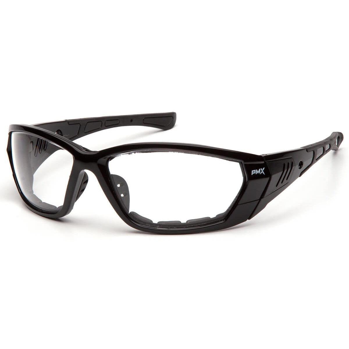 Pyramex Atrex Safety Glasses with Padded Black Frame and Clear Anti-Fog Lens SB10810DT