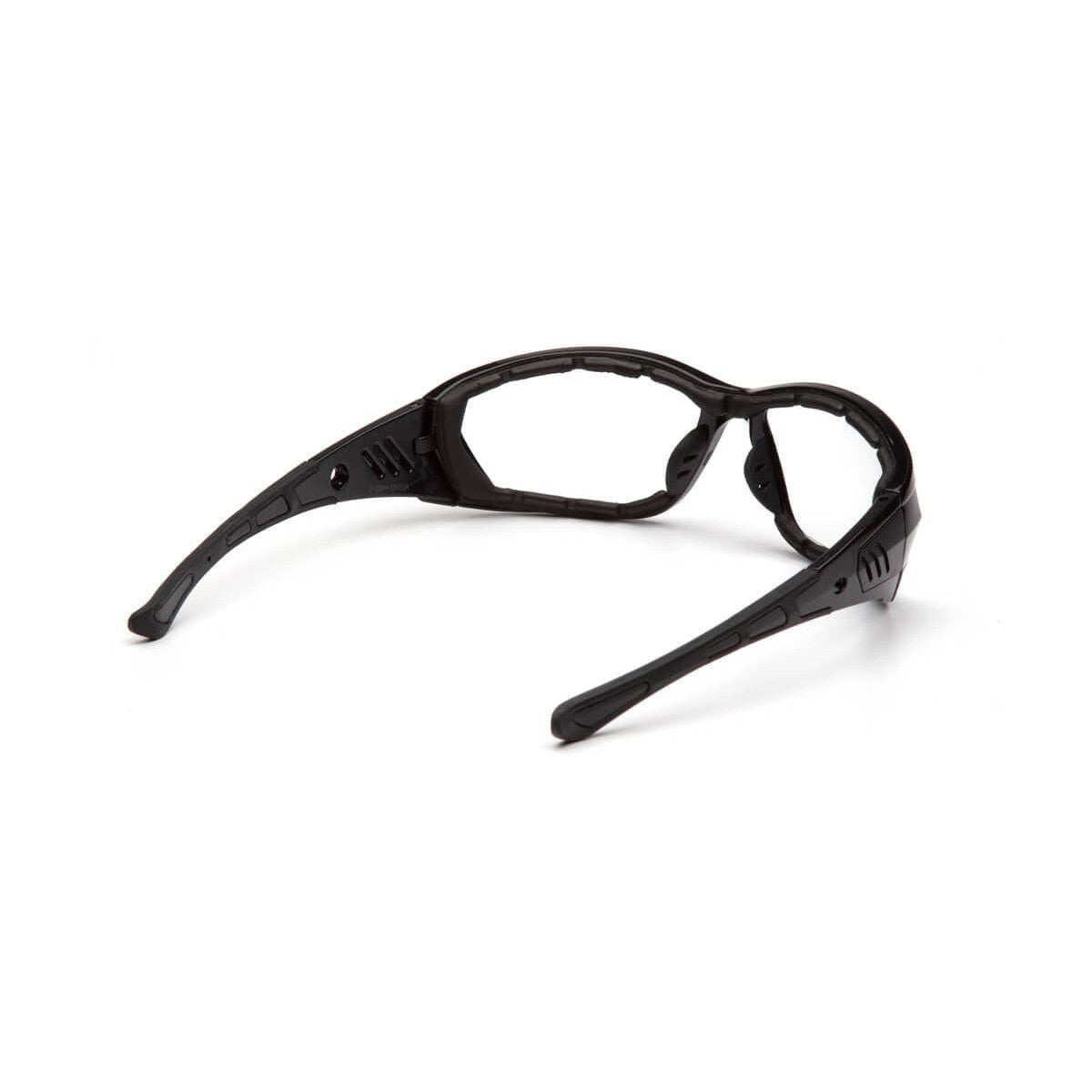 Pyramex Atrex Safety Glasses with Padded Black Frame and Clear Anti-Fog Lens SB10810DT - Back View