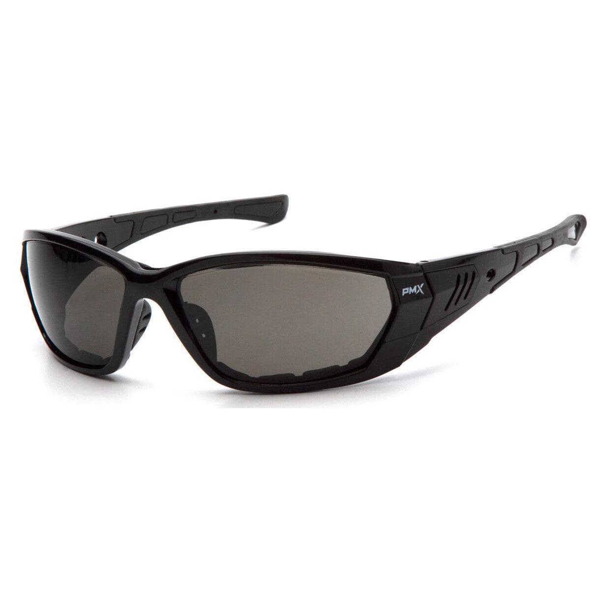 Pyramex Atrex Safety Glasses with Padded Black Frame and Gray Anti-Fog Lens SB10820DT