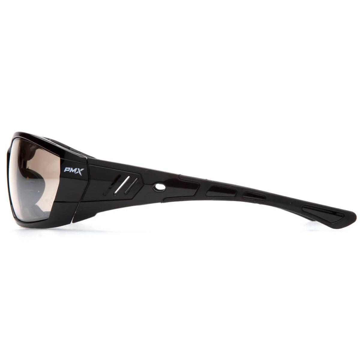 Pyramex Atrex Safety Glasses with Padded Black Frame and Indoor/Outdoor Mirror Anti-Fog Lens SB10880DT - Side View