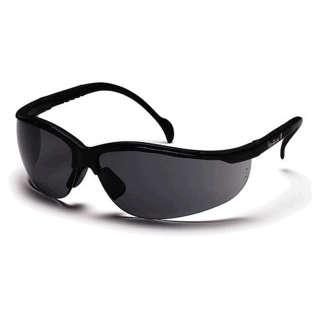 Pyramex Venture 2 Safety Glasses Black Frame Gray Anti-Fog Lens SB1820ST