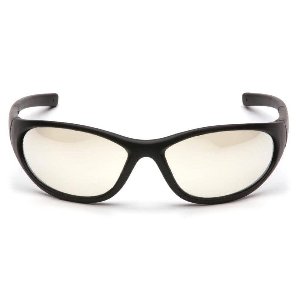 Pyramex Zone 2 Safety Glasses with Black Frame and Indoor/Outdoor Lens - Front