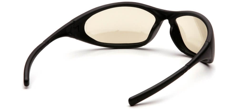 Pyramex Zone 2 Safety Glasses with Black Frame and Indoor/Outdoor Lens - Back