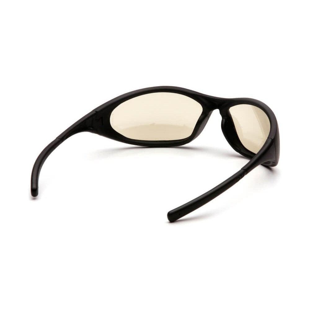 Pyramex Zone 2 Safety Glasses with Black Frame and Indoor/Outdoor Lens - Back